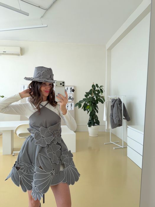 ПЛАТЬЕ ЮНИС СЕРЫЙ