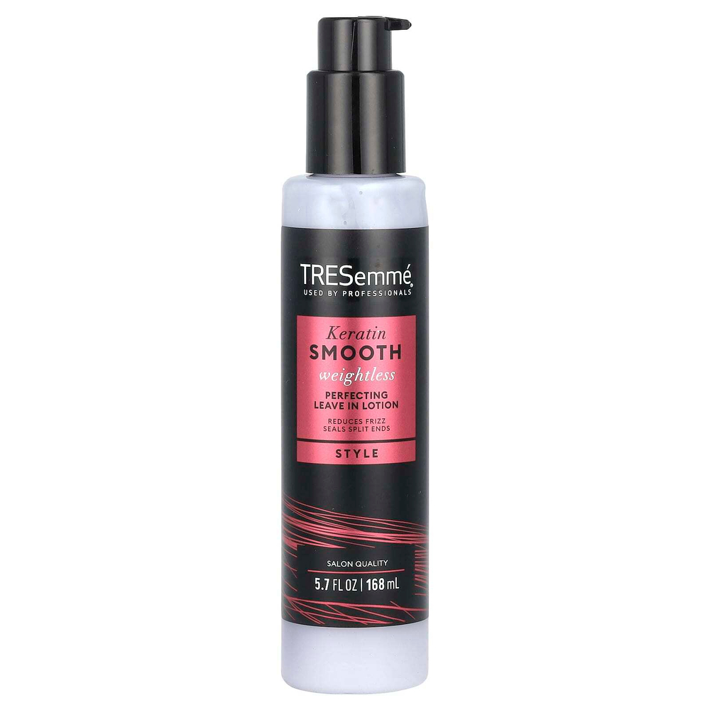 TRESemmé, Keratin Smooth, невесомый совершенствующий несмываемый лосьон, 168 мл (5,7 жидк. унц.)