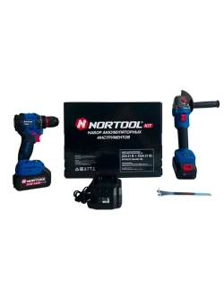 Набор аккумуляторных инструментов Nortool шур. CD21B, ушм CGA21B