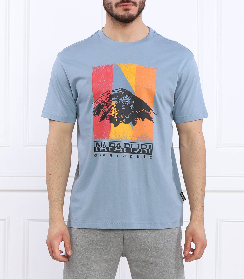 Футболка S-BOLIVAR SS Napapijri - голубой(NP0A4H28)