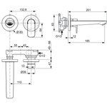 Настенный смеситель для раковины Ideal Standard CONNECT AIR A7029A5