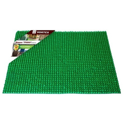 Коврик травка 45*60см на противоскользящей основе зеленый VORTEX