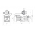 Насосная станция Джамбо 70/50 П-К Комфорт (2.0) (1,10кВт, 70л/мин, напор 35м) ДЖИЛЕКС