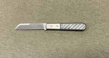 Складной нож Lion Steel "BARLOW Dom" L/CK0115 CF c клинком из стали Böhler M390 Microclean®, рукоять титан / карбон