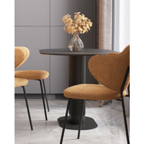 Стол обеденный Snow 130х80 см чёрный керамика