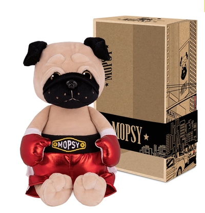 Мягкая игрушка Mopsy "Мопс Боксёр" 20см (Maxitoys)