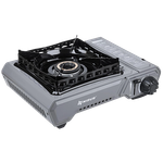 Газ. плита Nisus N-MS-2900HCBW в кейсе Горелка латунная Ветрозащита 4.5кВт 330г/ч 2.13кг Серая