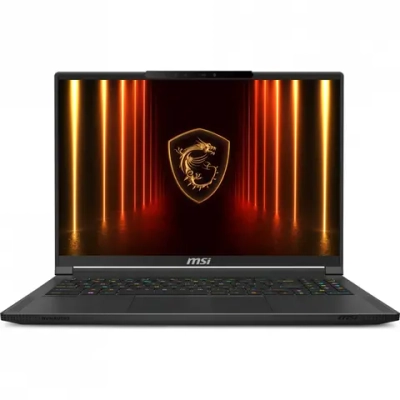 Ноутбук MSI Stealth A16 AI+ A3XWHG-232XRU AMD Ryzen AI 9 HX 370/32Gb/SSD2Tb/RTX5070 Ti 12Gb (105W)/16"/OLED/WQXGA/2560x1600/240Hz/NoOS/Core Black/2.1kg (9S7-15FL35-232)