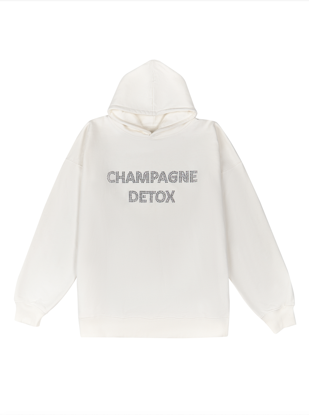 Худи “CHAMPAGNE DETOX” белый