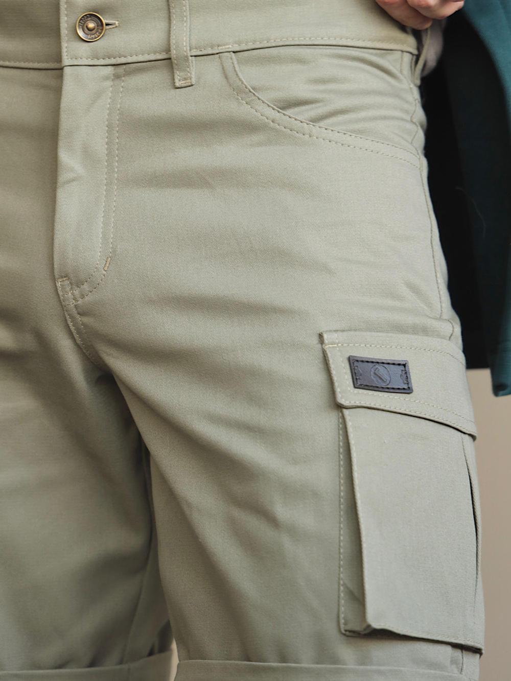 Шорты карго мужские фисташка Город Горький