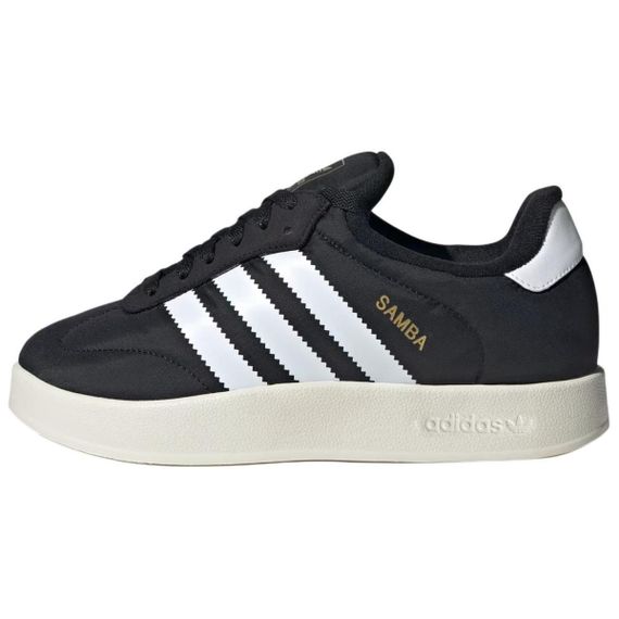 Кроссовки adidas originals Samba для скейтборда Низкие черные/Белый белый/Серый белый Унисекс