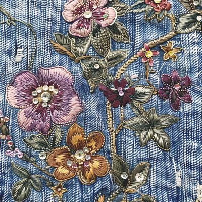 Деним и вышивка