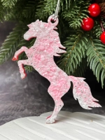 Новогодняя елочная игрушка Лошадка