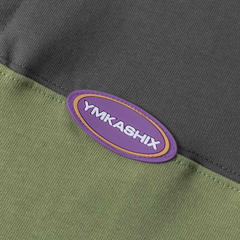 Лонгслив Ymkashix Rugby темно-серый/зеленый