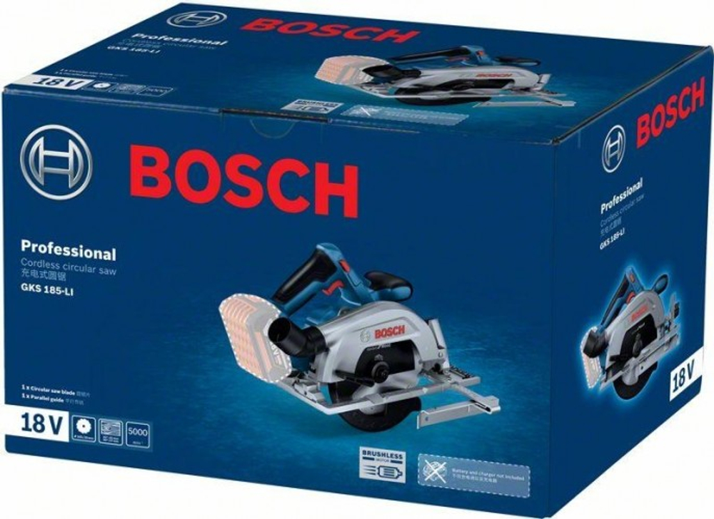 Пила циркулярная аккумуляторная BOSCH GKS 185-LI 06016C1223