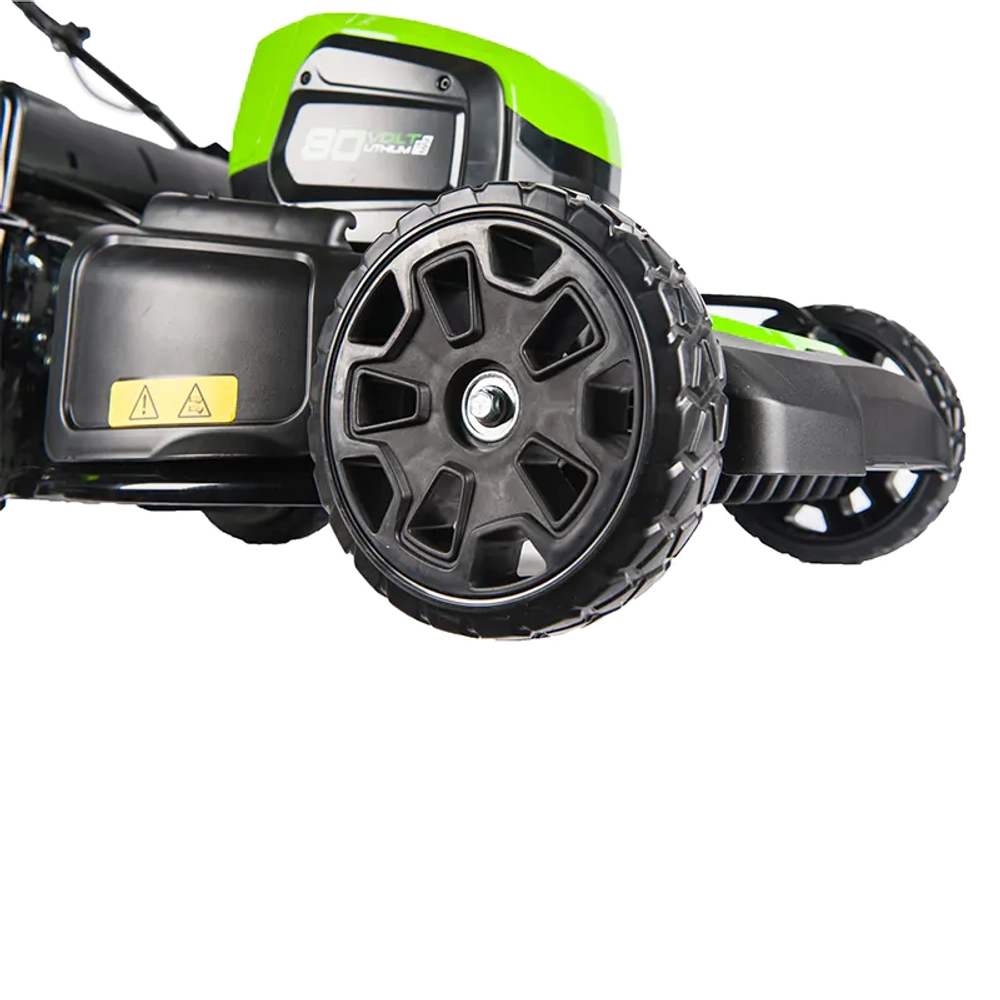 Аккумуляторная газонокосилка Greenworks GD80LM46SPK4 80V 80В самоходная (1 x 4 Ач, ЗУ) нож 46 см, 2501007UB