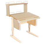 Растущая парта Дэми СУТ 24 с задней двухъярусной полкой СУТ.14.250 (750×880 мм)