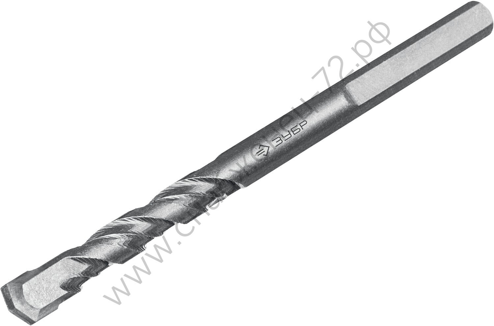 ЗУБР ПРОФЕССИОНАЛ 5 x 85 мм сверло по бетону усиленное, 3-х гранный хвостовик