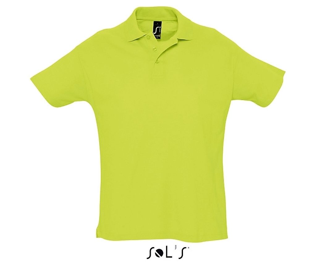 Поло SUMMER II, 100% хлопок, 170 грамм. Чёрный  XXL