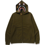 A Bathing Ape Bathing Ape Shark Pattern Hooded Zip Up Свитшот