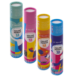 Карандаши цветные Yalong 12 цв., "Школа" пластиковые, трехгранные, заточенные, грифель 3.0 мм, картон. тубус