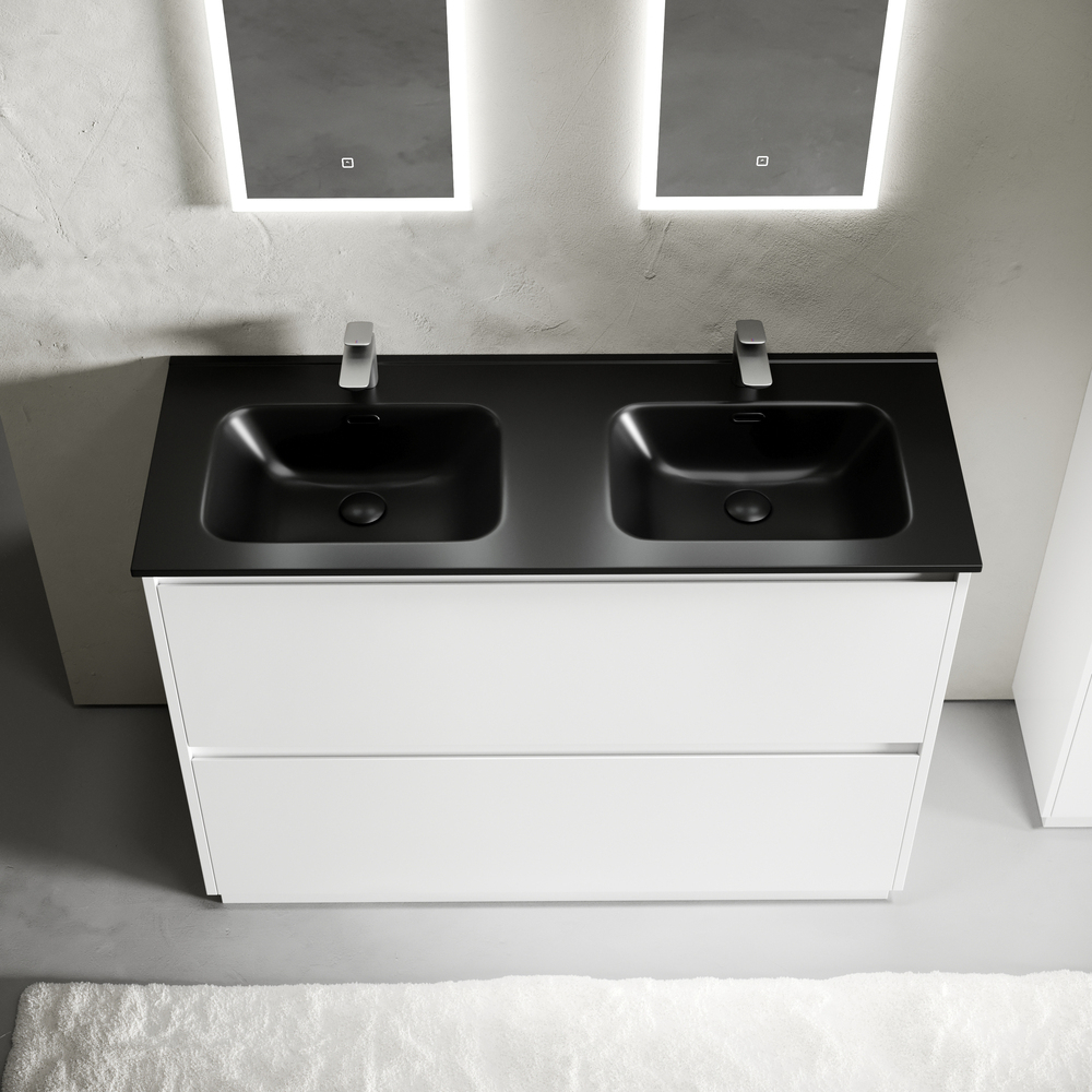 Тумба напольная под раковину Sancos Libra Floor, белый глянец 1190х450х840 мм