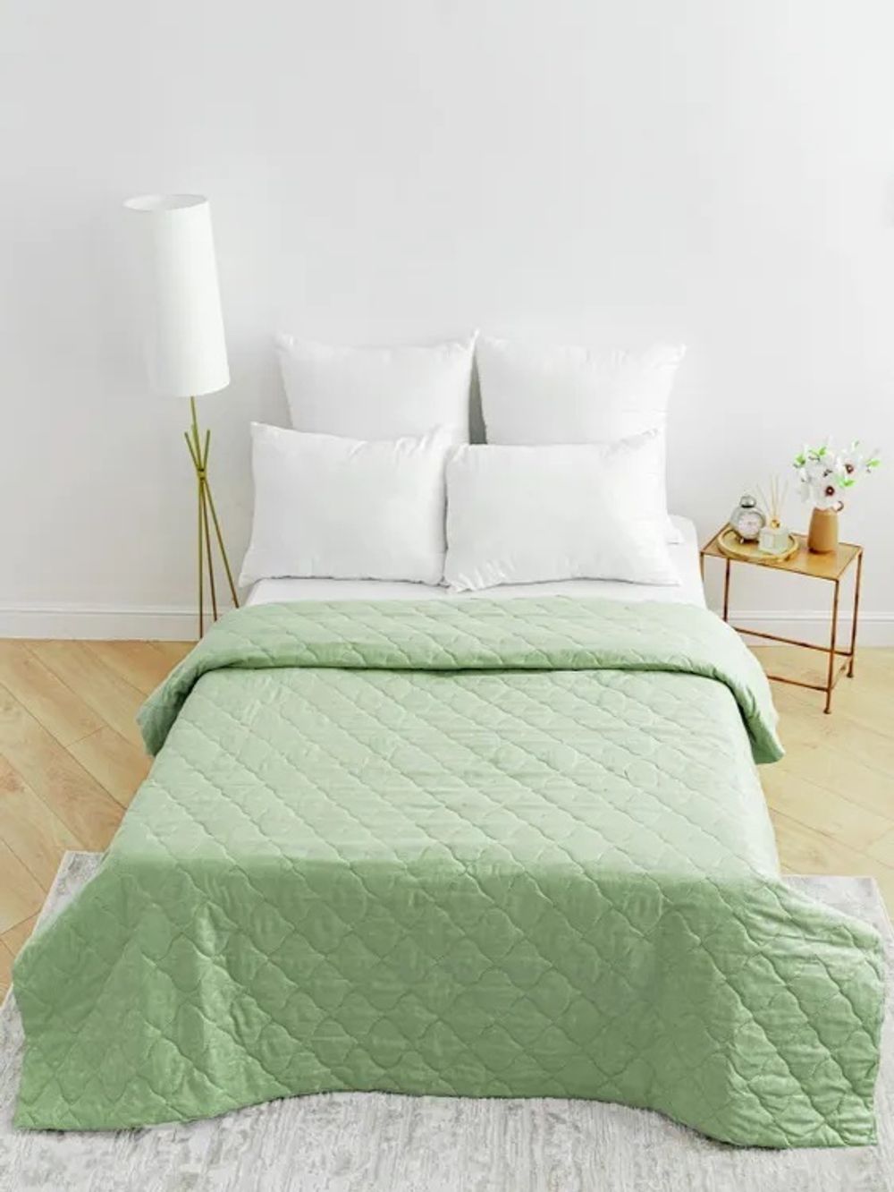 Покрывало микрофибра 200х215, салатовый