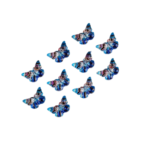 Blesk, Украшение для ногтей "Бабочки" №10 (пластик) размер 7*10 мм, 10шт