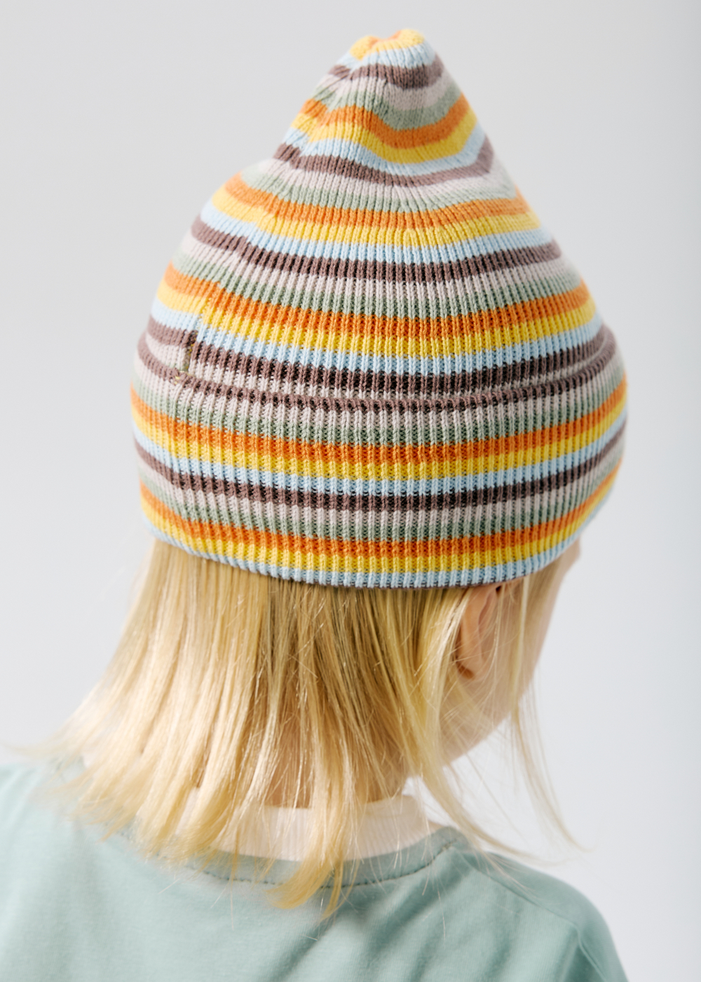 Шапка вязаная в полоску (мультиколор)