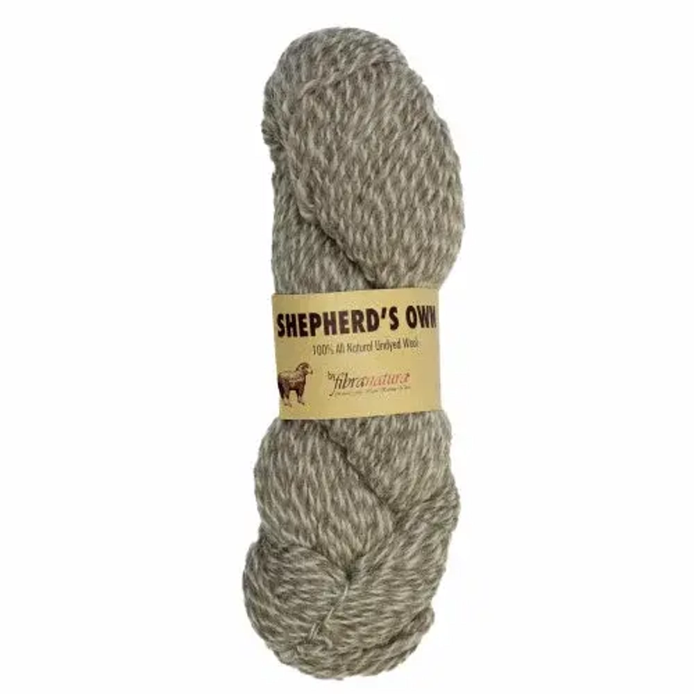Пряжа Fibra natura Shepherd s own цвет 40008 состав 100% овечья шерсть 230 м