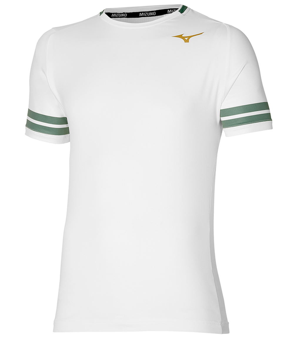 Теннисная футболка Mizuno Shadow Graphic Tee - white