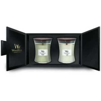 WoodWick Candle Gift Set ( Fireside, Linen ) 275.0g