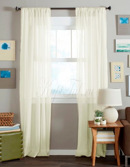 Готовый тюль вуаль Classic Voile-2 (creme)