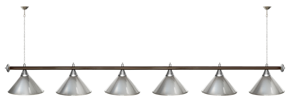 Лампа STARTBILLIARDS 6 пл. (плафоны золотые,штанга золотая,фурнитура золото)