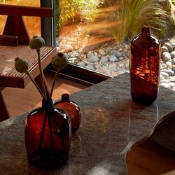 Ваза Vessel, 27 см, коричневая