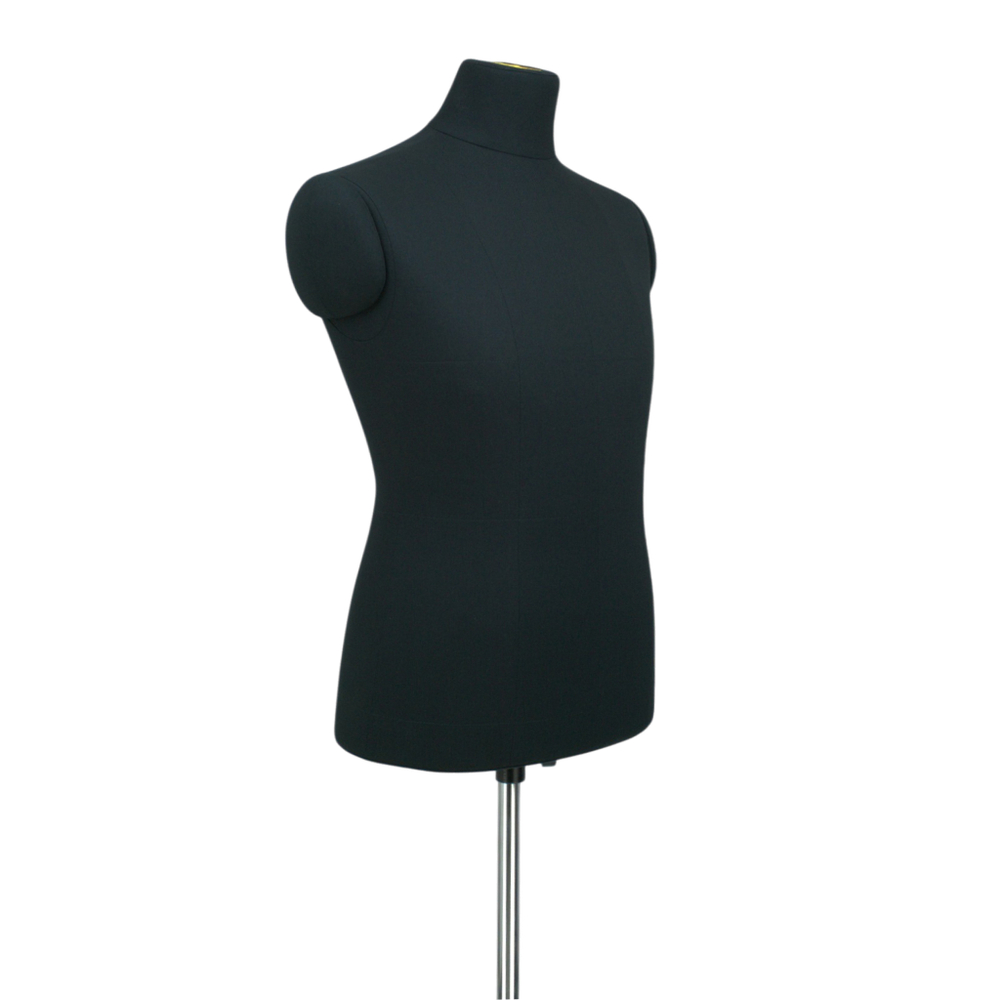 Манекен портновский мужской Ричард, комплект Стандарт, цвет черный, размер L, в комплекте подставка «Милан» и магнит-трафарет