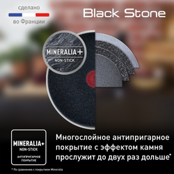 Сковорода для блинов Tefal Black Stone 25 cм G2813872