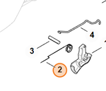 Витая изгибная пружина для бензопилы STIHL MS 361. арт.PJ38093 FARMERTEC (STIHL 1117 182 4500)