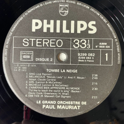 Винтажная виниловая пластинка LP Поль Мориа Le Grand Orchestre De Paul Mauriat Tombe La Neige (France 1975) (Obi) Melody Fair