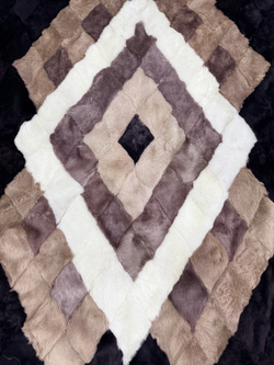 Покрывало меховое ковер из шкуры овчины