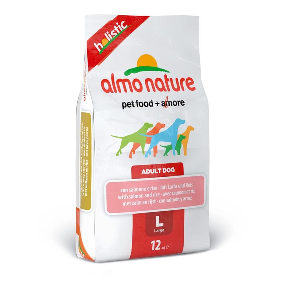 Almo Nature Holistic L Salmon 12 кг - сухой корм для собак крупных пород (лосось)