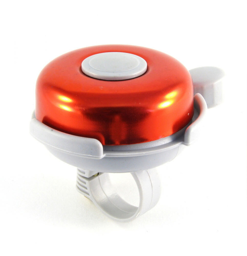 Звонок сталь/пластик H-017B D53мм серо-красный глянц.