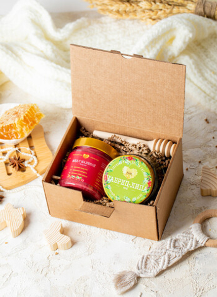 Набор №120 мед с ягодами + чай