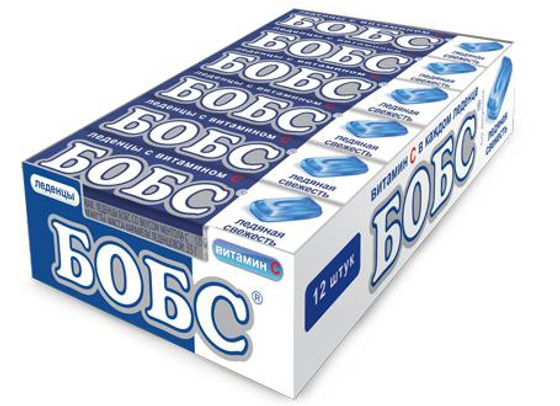 Леденцы БОБС ледяная свежесть 35гр*12шт (24бл)  BS-3-8