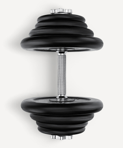 Гриф гантельный BB-107 d=25 мм, металлический, хромированный, 45 см