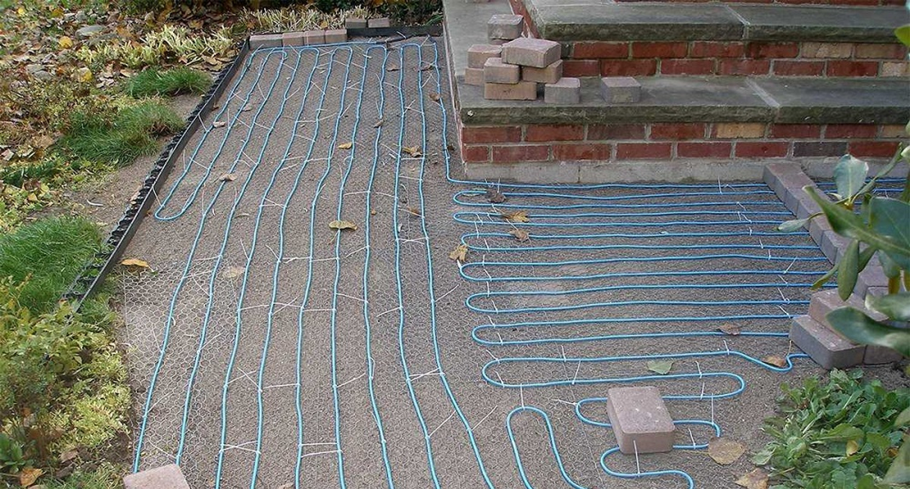 Можно ли сделать теплый пол под тротуарной плиткой