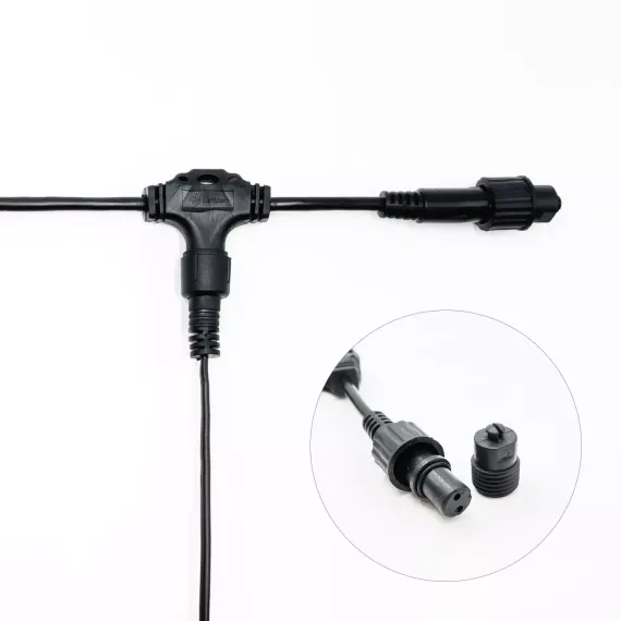 Белт-Лайт UNIBELT 5 м., провод черный Каучук, шаг 50 см., 10 подвесных патронов, IP65, LTC (UBL5m/10L-1)