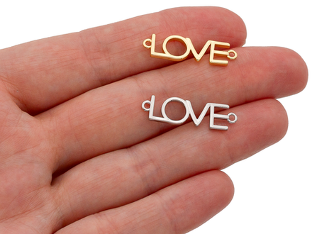 Коннектор-подвеска "LOVE" 25мм