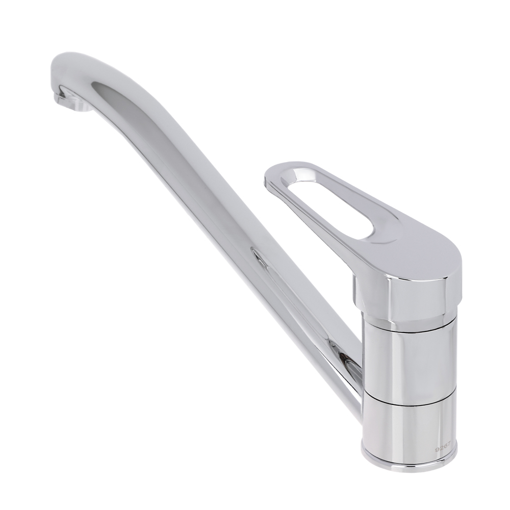 Смеситель д/кухни, низкий излив 25см, керам. картридж 35мм, хром, цинк, SK01-I103 СоюзКран