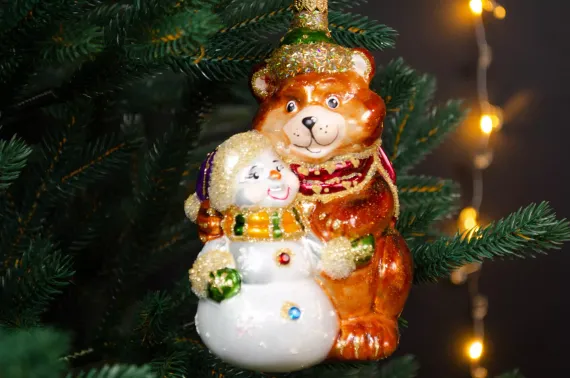 Набор украшений Новогодний карнавал 2 шт., стекло, Витус (62199)